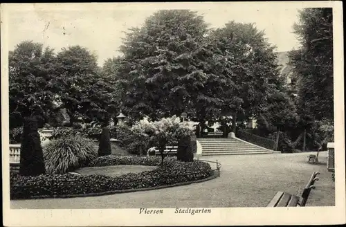 Ak Viersen in Nordrhein Westfalen, Stadtgarten, Treppe