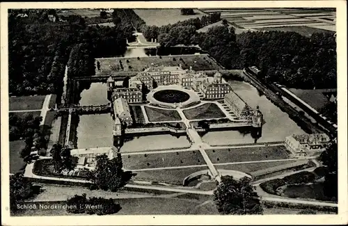 Ak Nordkirchen Westfalen, Schloss, Fliegeraufnahme