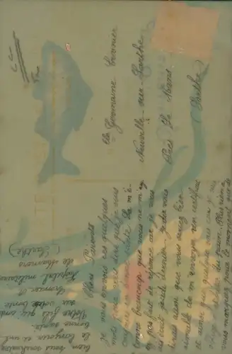 Zelluloid Ak Glückwunsch 1. April, Fisch, Margerite