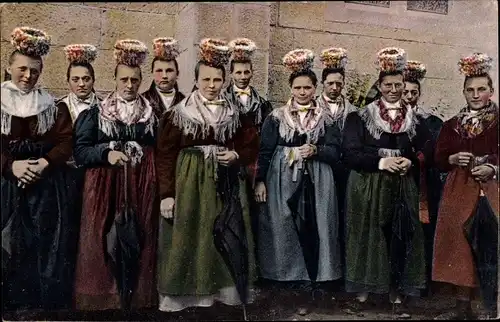 Ak Gruppenbild von Frauen in Tracht