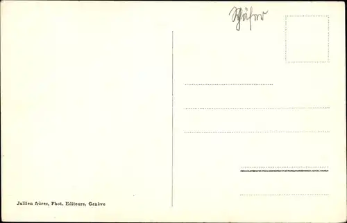 Ak Chamonix Kanton Waadt, La Flégère et le Mont Blanc