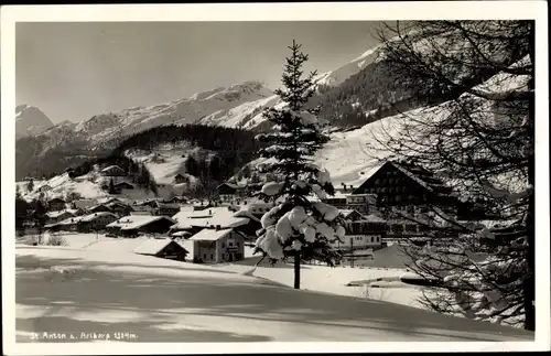 Ak Sankt Anton am Arlberg Tirol Österreich, Panorama, Winter