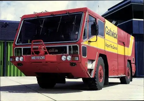 Ak London England, Gatwick Airport, Airport Fire Service, Meteor Light Foam Tender