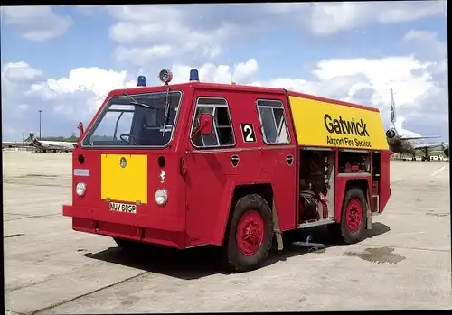 Ak London England, Gatwick, Airport Fire Service, 1975 Chubb Spearhead Rapid Intervention Vehicle