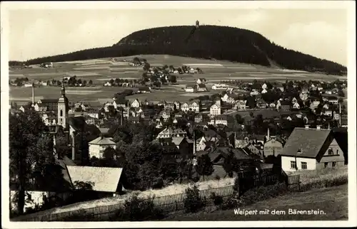 Ak Vejprty Weipert Region Aussig, Totale mit dem Bärenstein