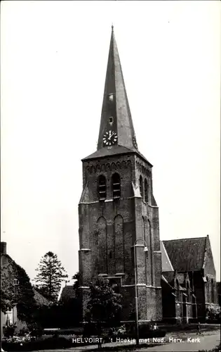 Ak Helvoirt Vught Nordbrabant, 't Hoekje met Ned. Herv. Kerk