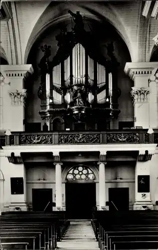 Ak Leiden Südholland Niederlande, St. Servatiuskerk, Orgel