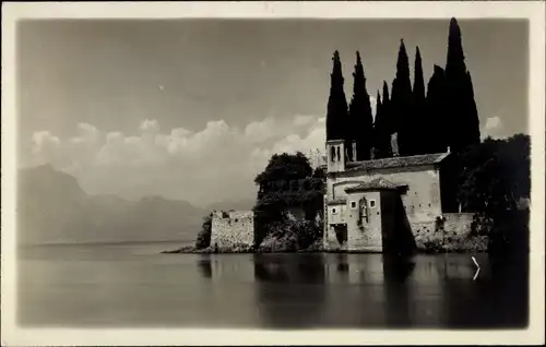 Ak San Vigilio Lago di Garda Veneto, Teilansicht