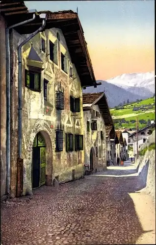 Ak Filisur Kanton Graubünden, Bündner Häuser