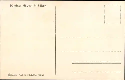 Ak Filisur Kanton Graubünden, Bündner Häuser