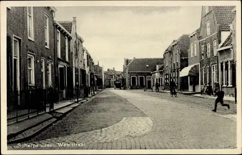 Ak Scherpenisse Zeeland Niederlande, Weststraat