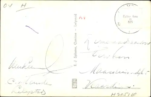 Ak Lelystad Flevoland Niederlande, Keuken met Kampbeheerderwoning