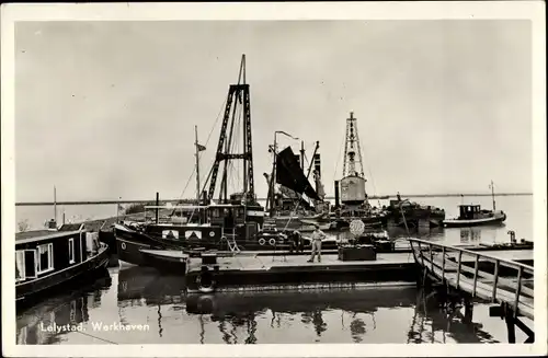 Ak Lelystad Flevoland Niederlande, Werkhaven