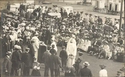 Ak Blackpool Lancashire England, Straßenzirkus
