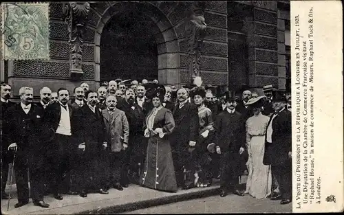 Ak London City England, La Visite du Président de la Republique, Juillet 1903