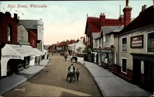 Ak Whitstable Kent England, High Street