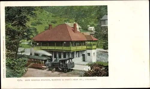 Ak Colorado USA, Iron Springs Station, Manitou and Pike's Peak