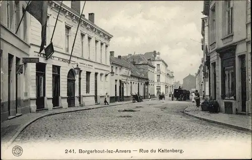 Ak Borgerhout lez Anvers Flandern Antwerpen, Rue du Kattenberg