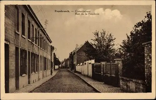 Ak Ruisbroek Flandern Antwerpen, Rue de la Fonderie