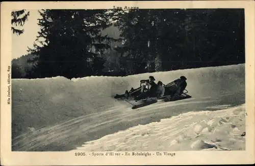 Ak Les Alpes, Sports d'Hiver, En Bobsleighs