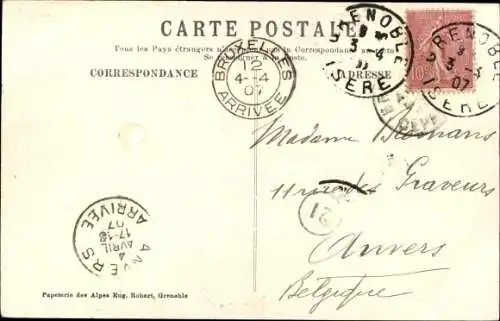 Ak Briançon Briancon Hautes-Alpes, Concours International de Ski, F. Iselin, Champion Suisse