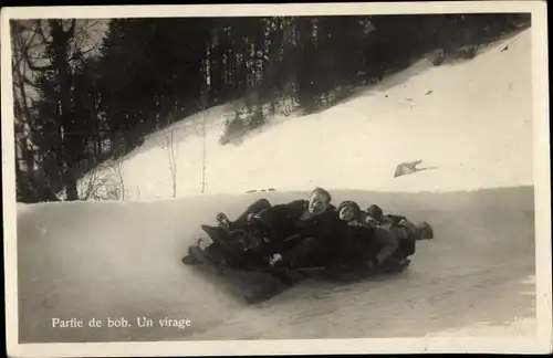 Ak Partie de bob, un virage