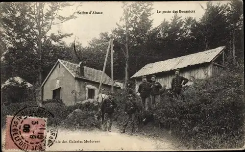 Ak Ballon d'Alsace Vosges, Le poste des Douaniers
