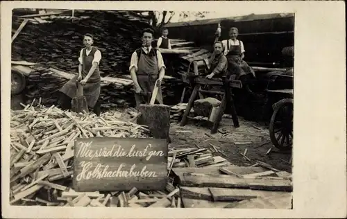Foto Ak Wir sind die lust'gen Holzackerbuben