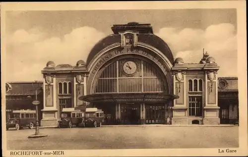 Ak Rochefort sur Mer Charente Maritime, La Gare