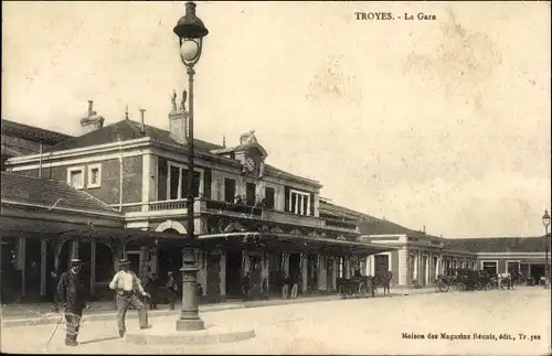 Ak Troyes Aube, La Gare