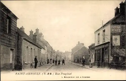 Ak Saint Arnoult en Yvelines, Rue Poupinel