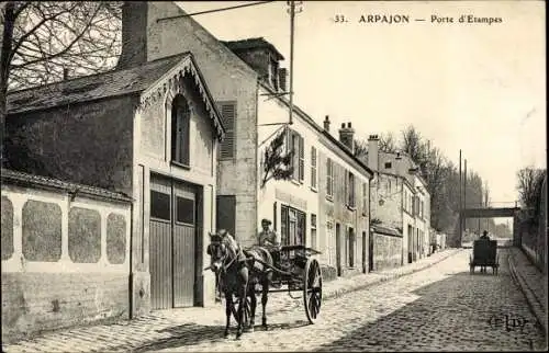 Ak Arpajon Essonne, Rue d'Etampes