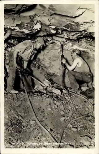 Ak Limburg Niederlande, Steenkolenmijnen, Bergbau, Bergleute