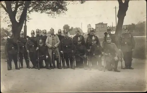 Foto Ak Brück Köln am Rhein, Ersatz Batl. Landwehr Infanterie Regiment 16, I WK