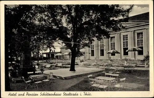 Ak Stadtroda in Thüringen, Hotel und Pension Schützenhaus