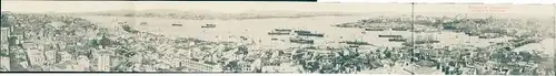 Klapp Ak Konstantinopel Istanbul Türkei, Panorama