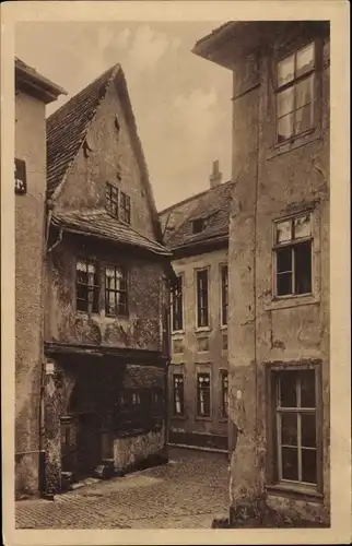 Ak Jena in Thüringen, Altes Haus in der Schlossgasse