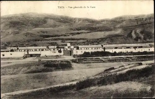 Ak Taza Marokko, Vue generale de la Gare