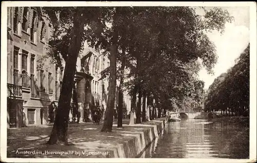 Ak Amsterdam Nordholland Niederlande, Heerengracht bij Vijzelstraat