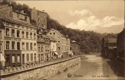 Ak Verviers Wallonien Lüttich, Quai des Récollets