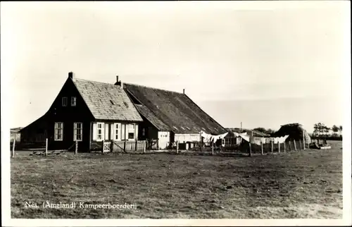 Ak Nes Ameland Friesland Niederlande, Kampeerboerderij