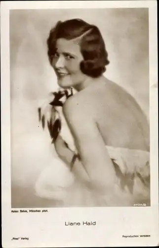 Ak Schauspielerin Liane Haid, Portrait, Ross Verlag 3722 2