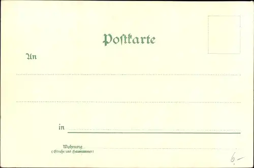 Litho Berlin Tiergarten, Siegesallee, Löwengruppe, Goethe Denkmal