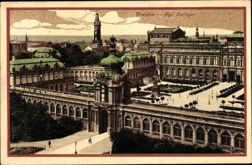 Ak Dresden Altstadt, Königl. Zwinger