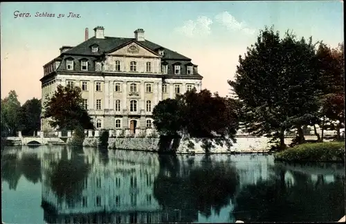 Ak Tinz Gera in Thüringen, Schloss