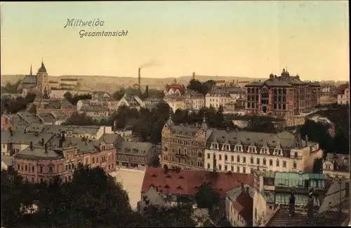 Ak Mittweida in Sachsen, Gesamtansicht