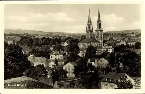 Ak Oelsnitz im Vogtland, Teilansicht