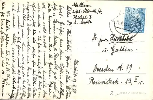 Ak Oelsnitz im Vogtland, Teilansicht