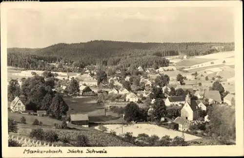 Ak Markersbach Bad Gottleuba in Sachsen, Ortsansicht