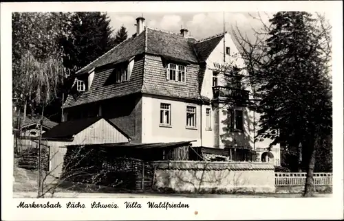 Ak Markersbach Bad Gottleuba in Sachsen, Villa Waldfrieden